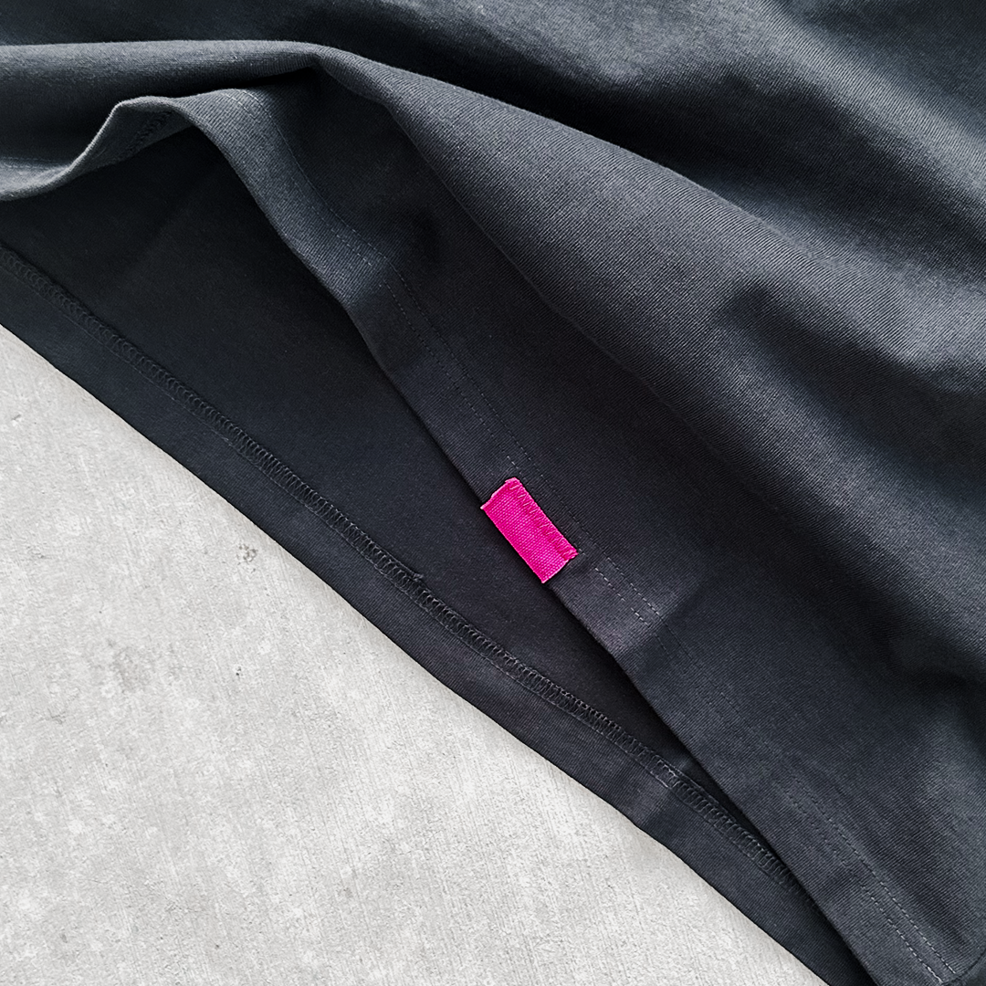 Hand Embroidered Lightning Sleeve Tee